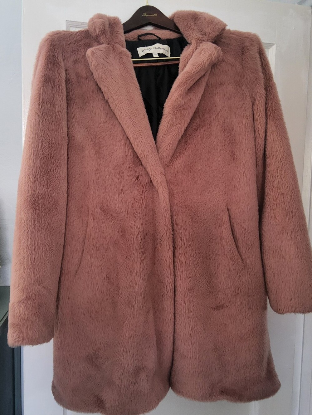 Debby Collection Mid Length Teddy Coat